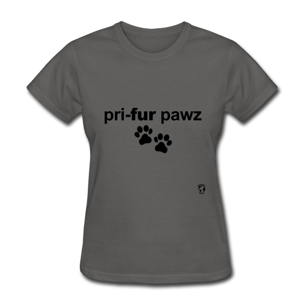 Prefer Paws T-Shirt - charcoal