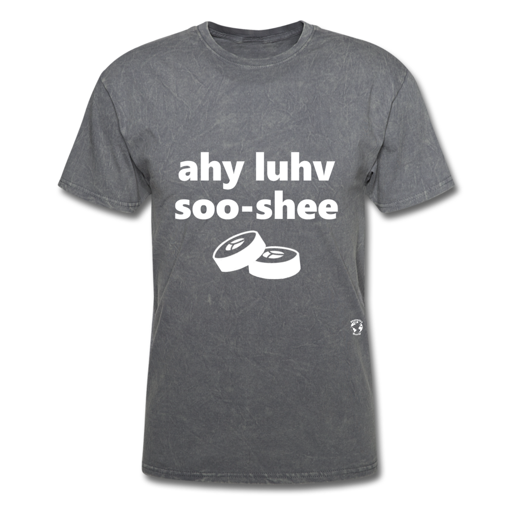I Love Sushi T-Shirt - mineral charcoal gray