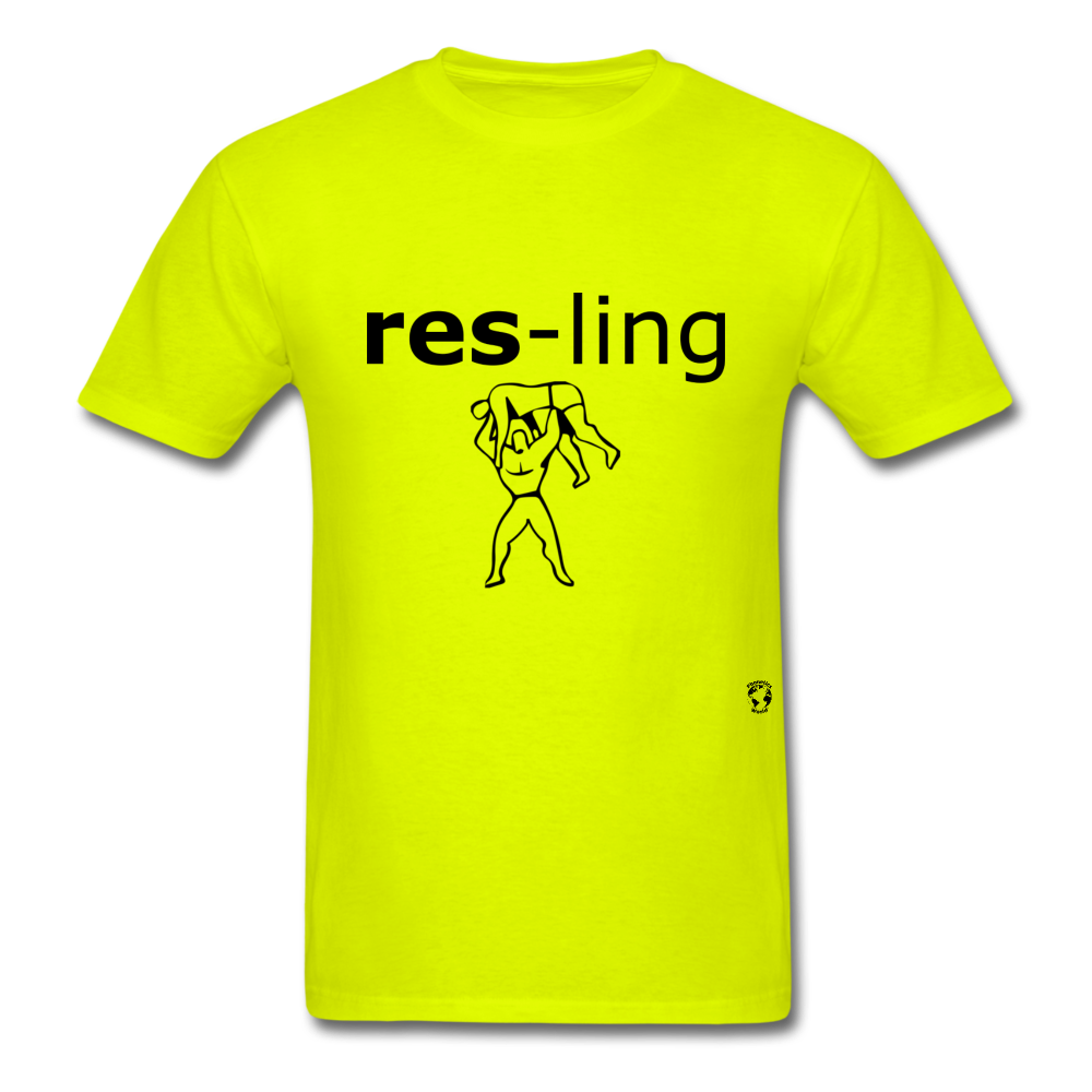 Wrestling T-Shirt - safety green