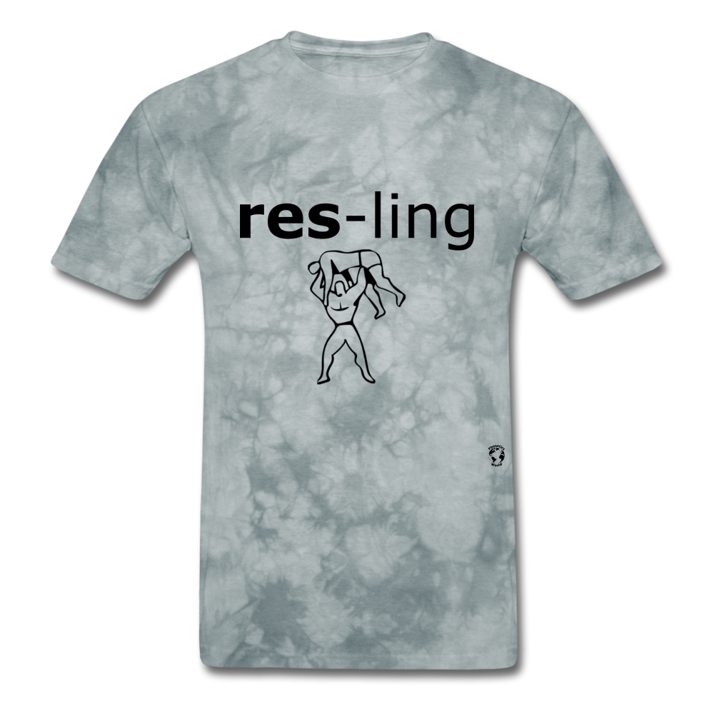 Wrestling T-Shirt - grey tie dye