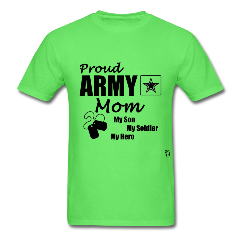 Proud Army Mom T-Shirt - kiwi