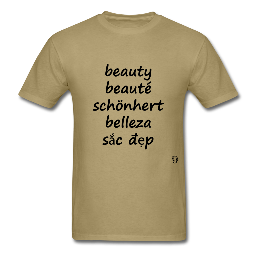 Beauty in Five Languages - khaki