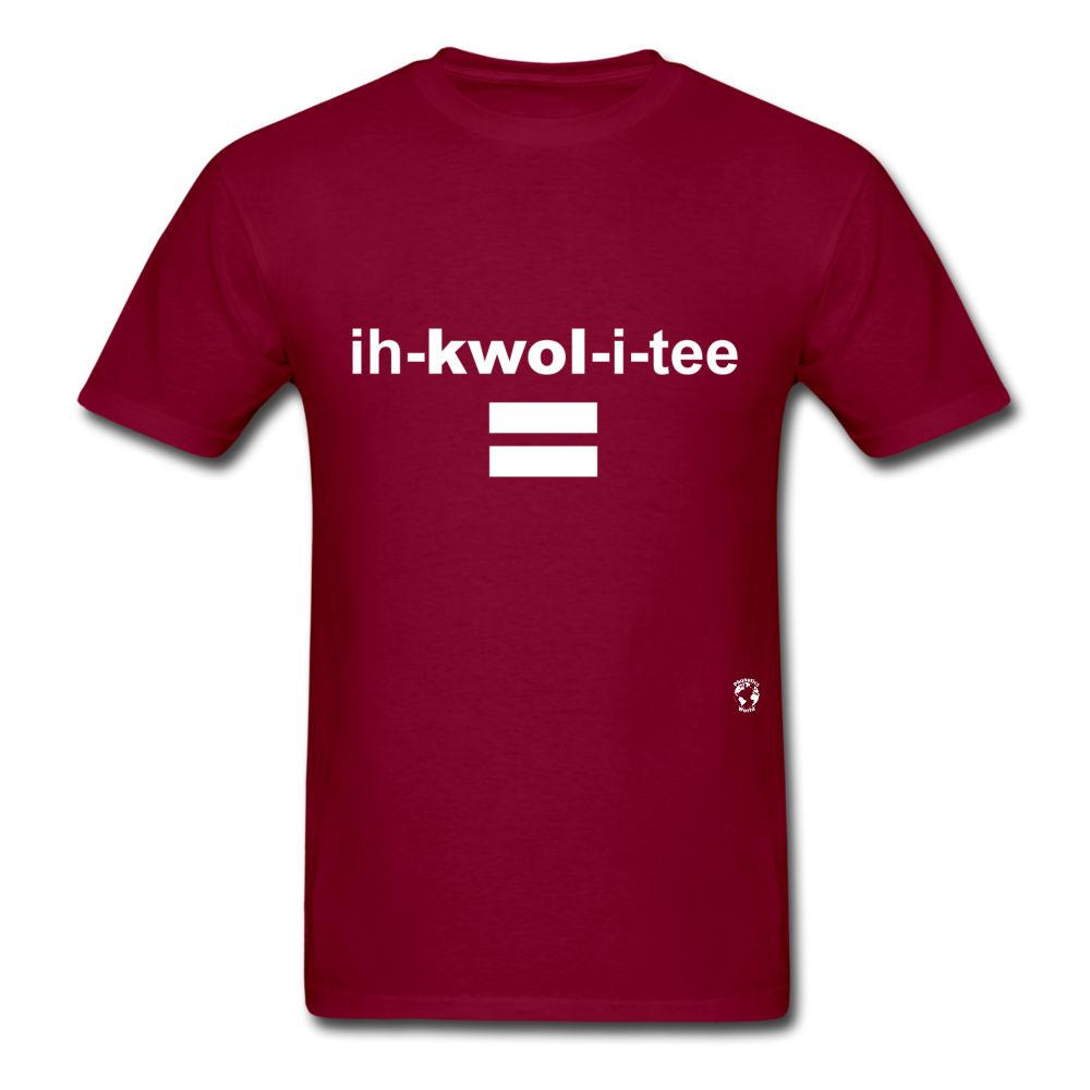 Equality T-Shirt - burgundy