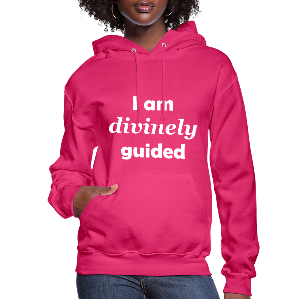 I Am Divinely Guided Women's Hoodie - fuchsia