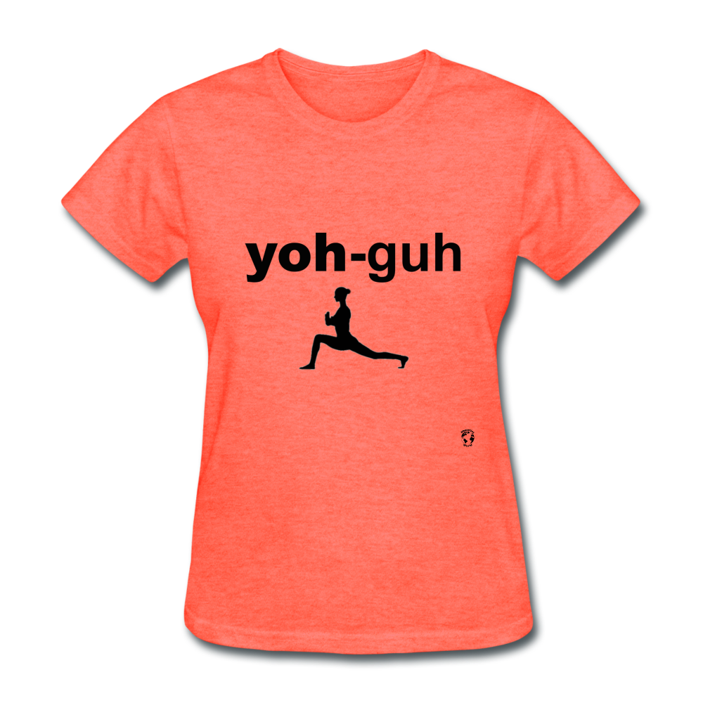 Yoga T-Shirt - heather coral