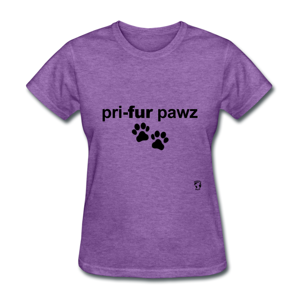 Prefer Paws T-Shirt - purple heather
