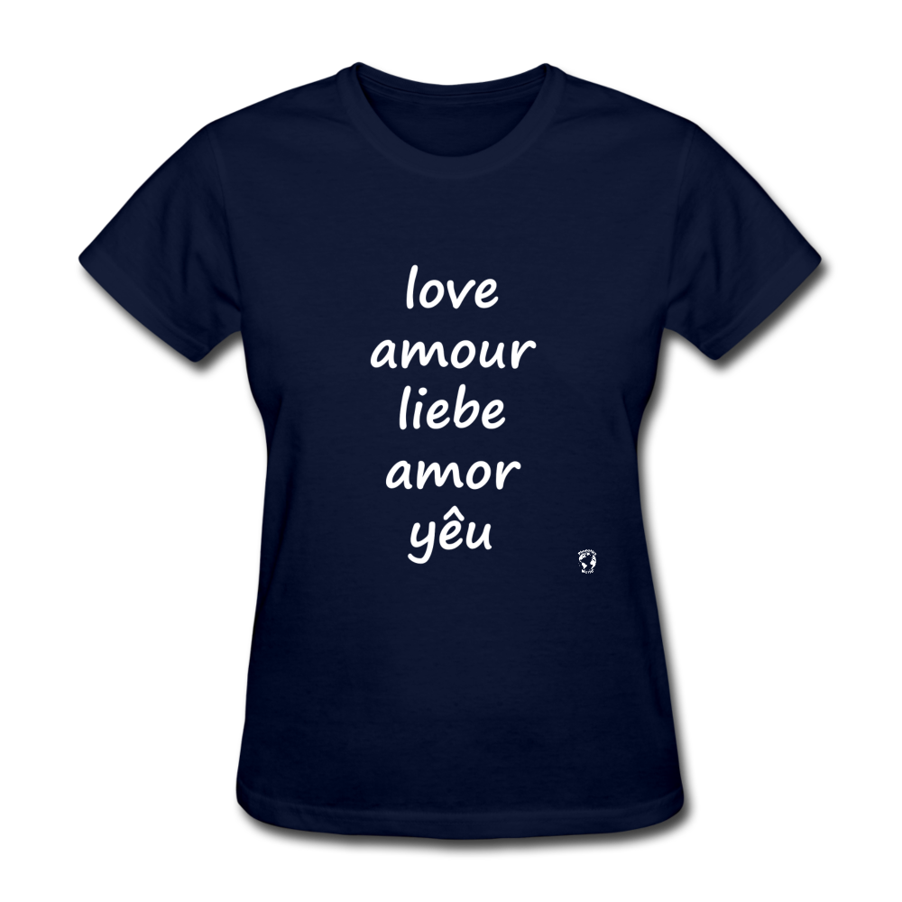 Love in Five Languages T-Shirt - navy