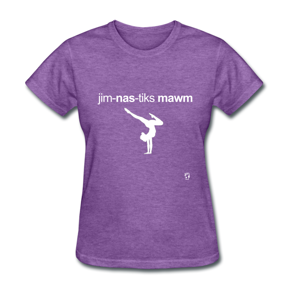 Gymnastic's Mom T-Shirt - purple heather