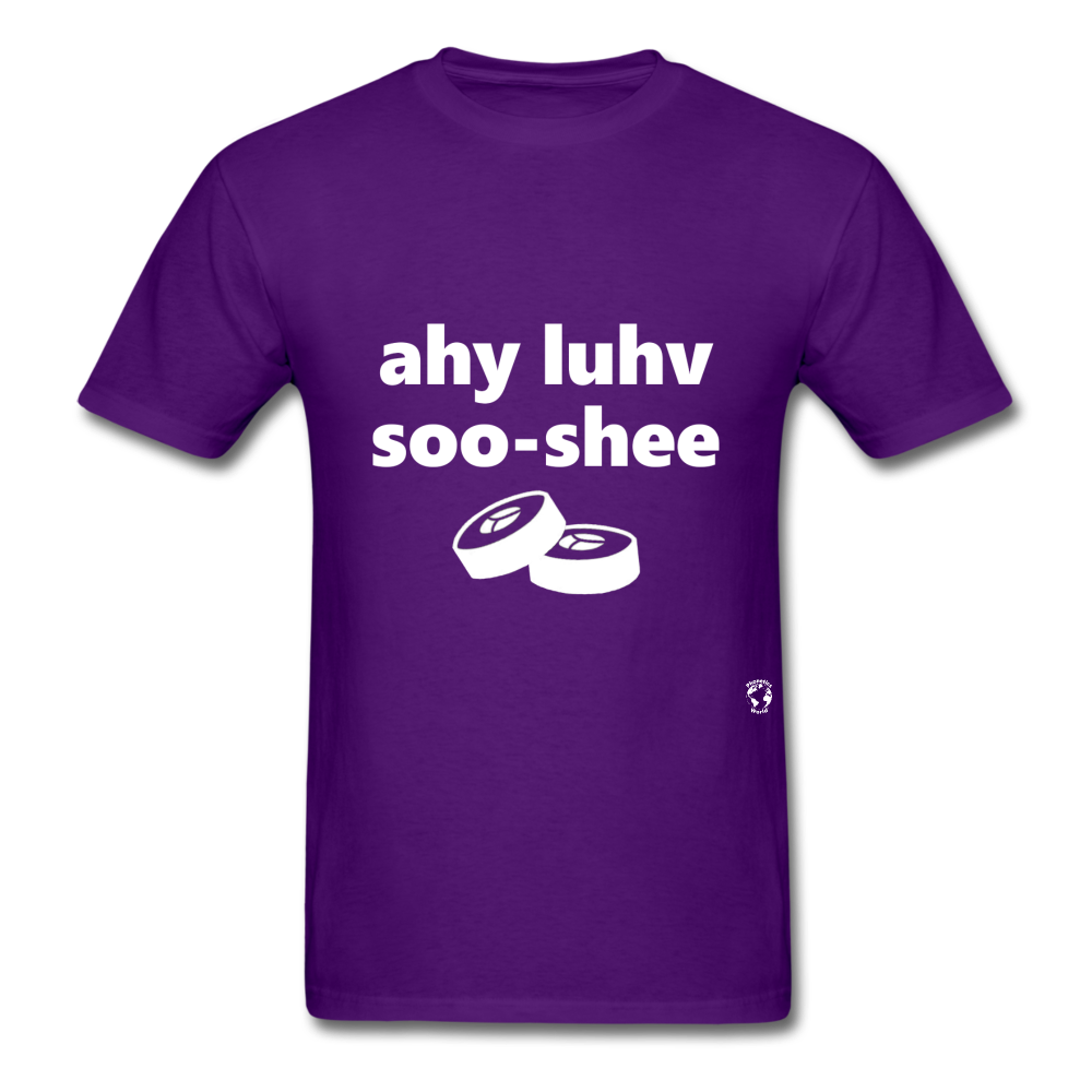 I Love Sushi T-Shirt - purple