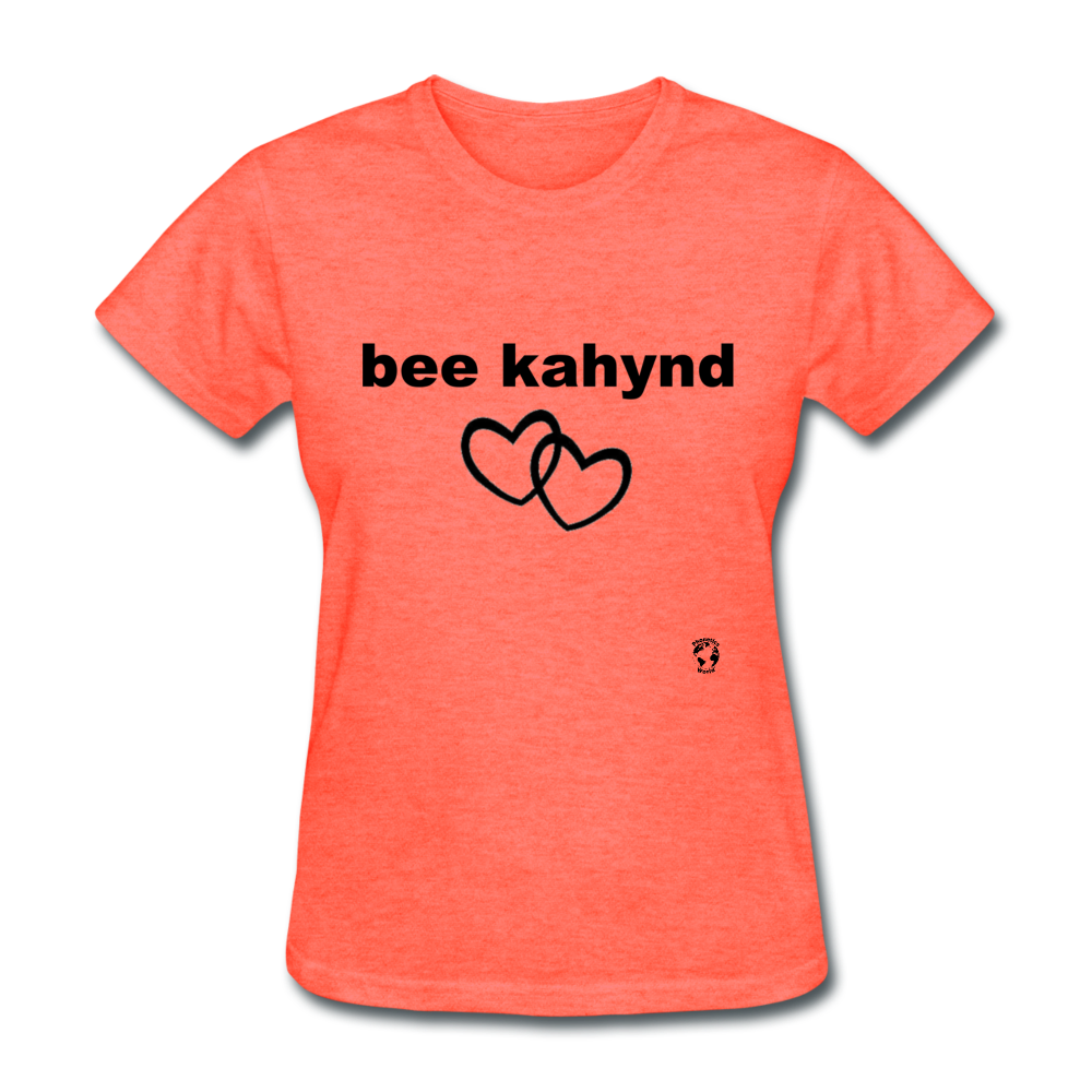 Be Kind T-Shirt - heather coral