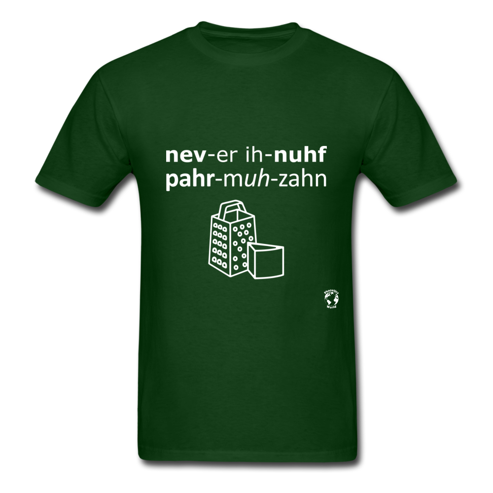Never Enough Parmesan T-Shirt - forest green