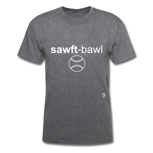 Softball T-Shirt - mineral charcoal gray