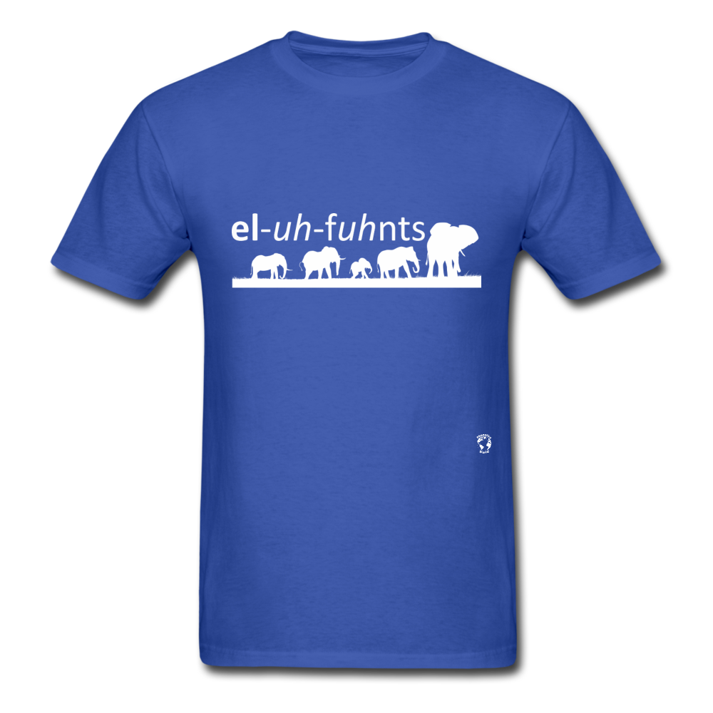 Elephants T-shirt - royal blue