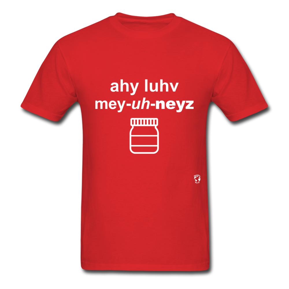 I Love Mayonnaise T-Shirt - red