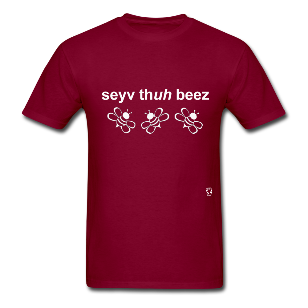 Save the Bees T-Shirt - burgundy