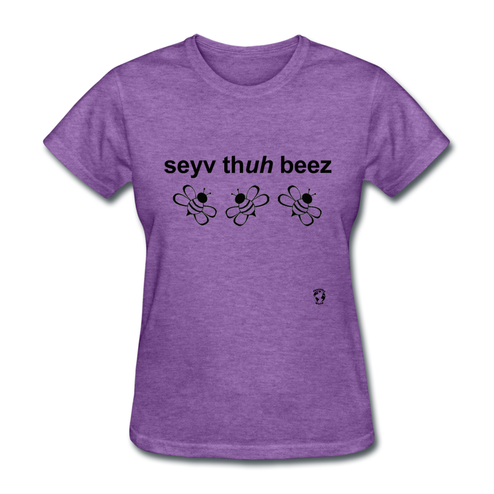 Save the Bees T-Shirt - purple heather