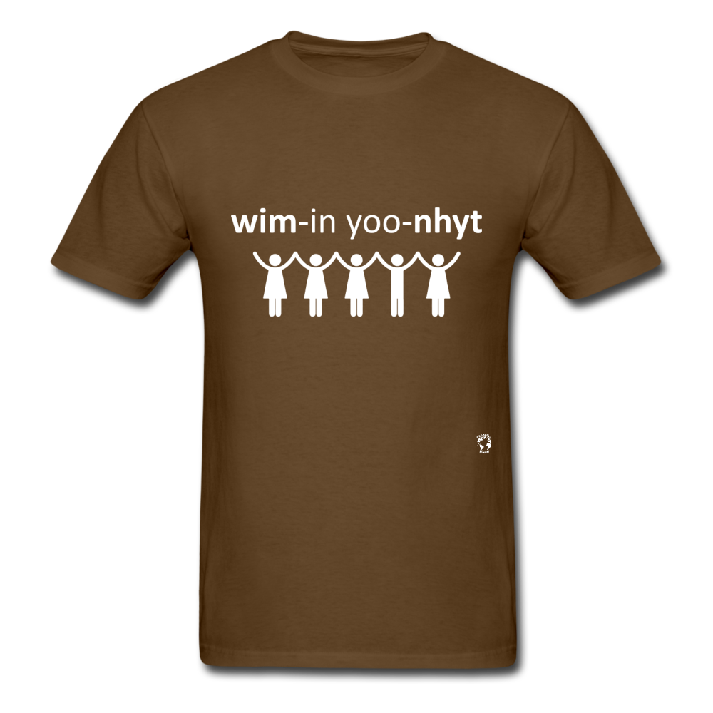 Women Unite T-Shirt - brown