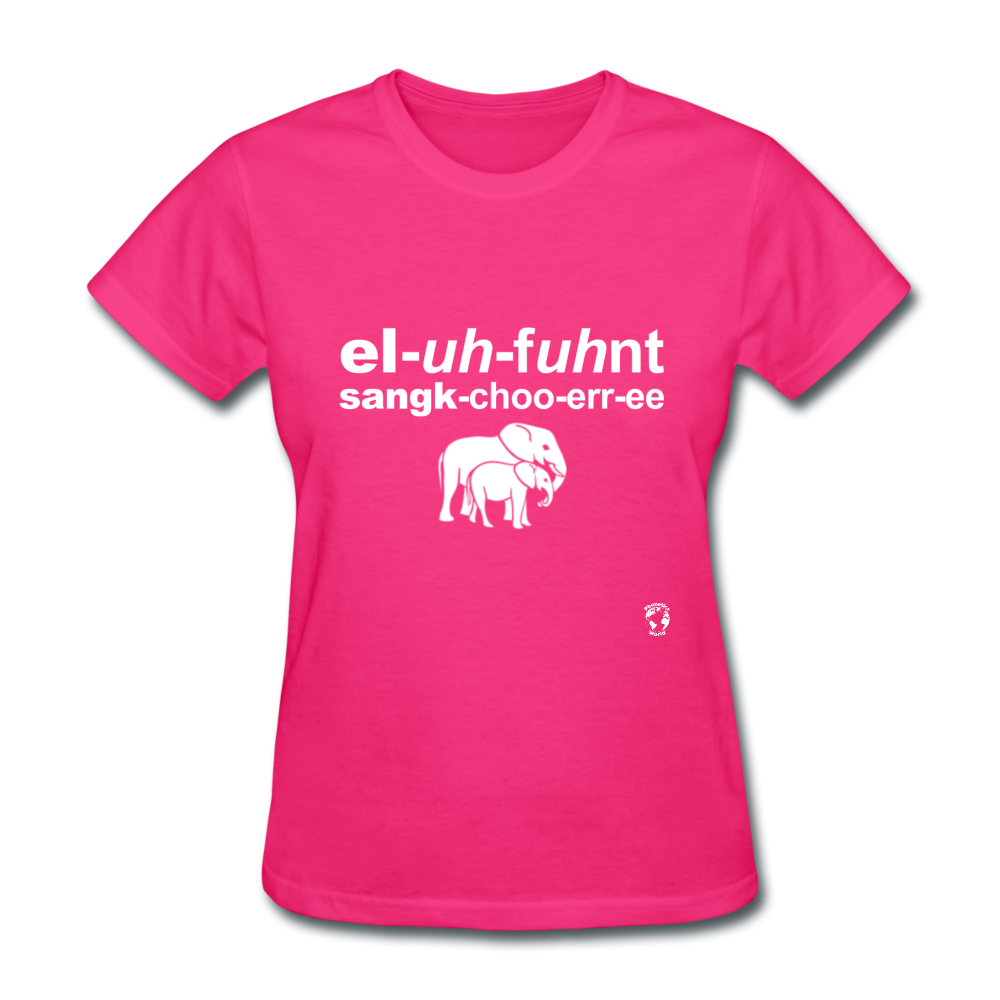 Elephant Sanctuary T-Shirt - fuchsia