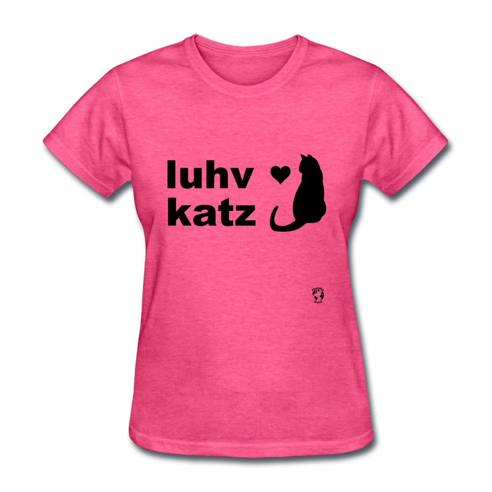 Love Cats T-Shirt - heather pink