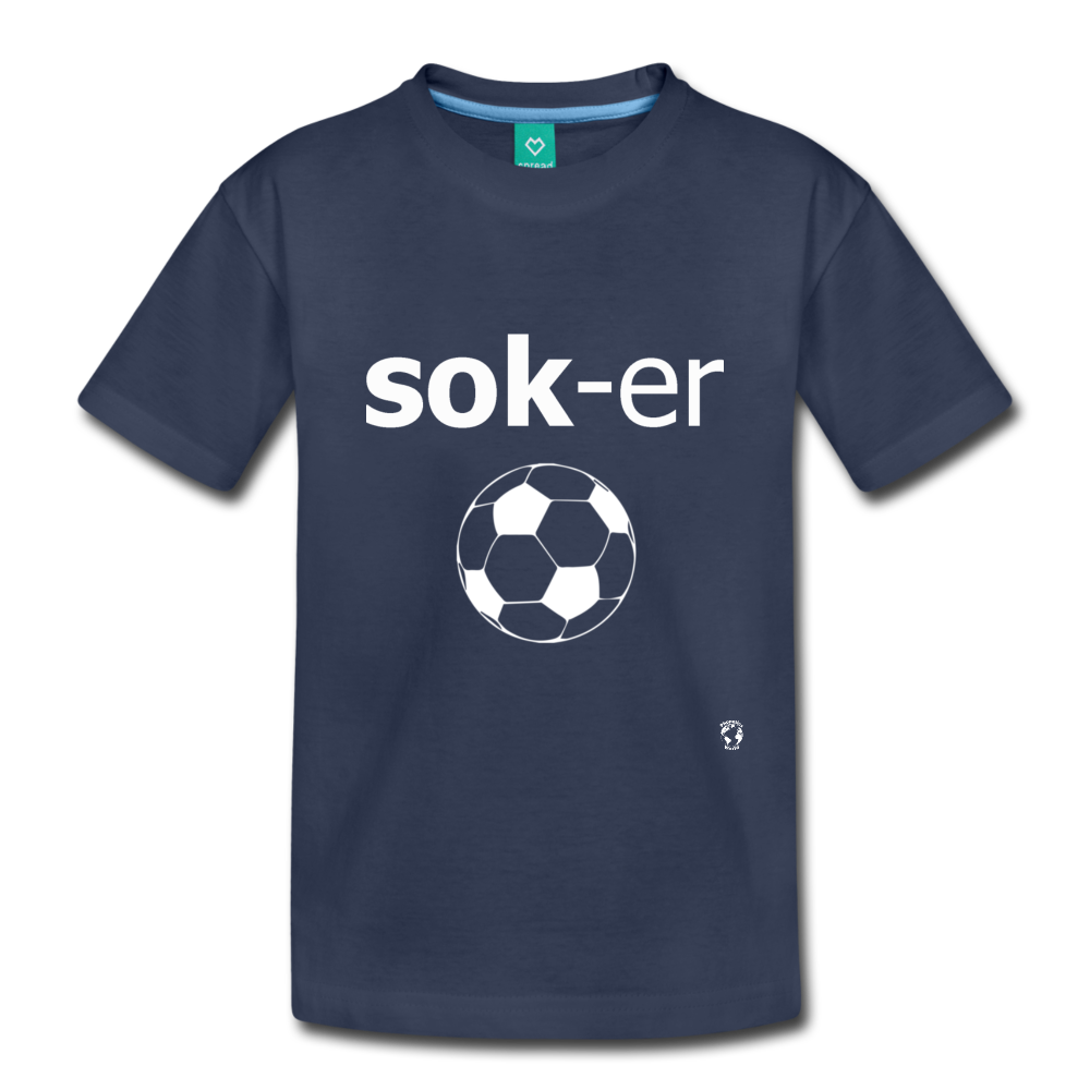 Soccer Toddler Premium T-Shirt - navy