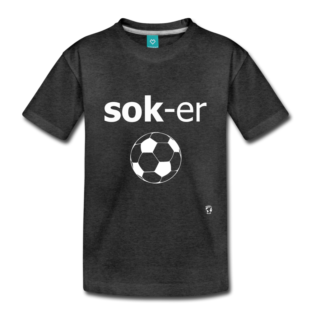 Soccer Toddler Premium T-Shirt - charcoal gray