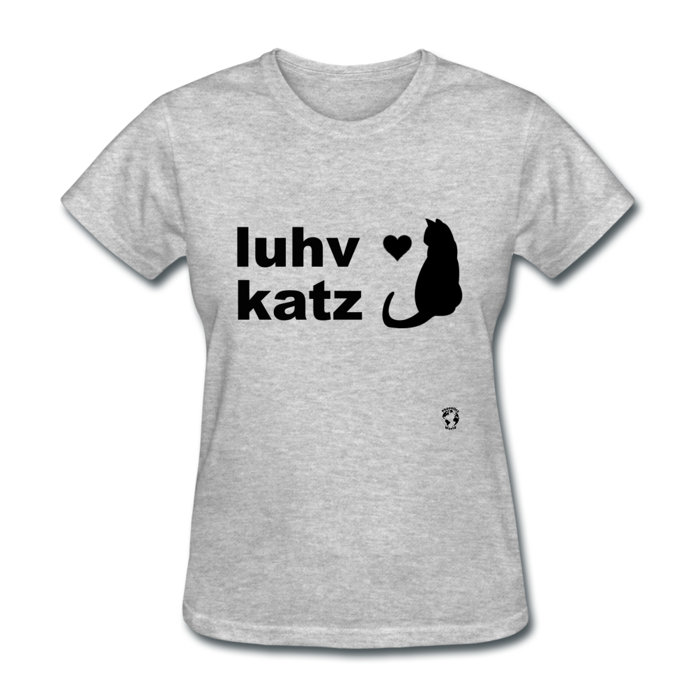 Love Cats T-Shirt - heather gray