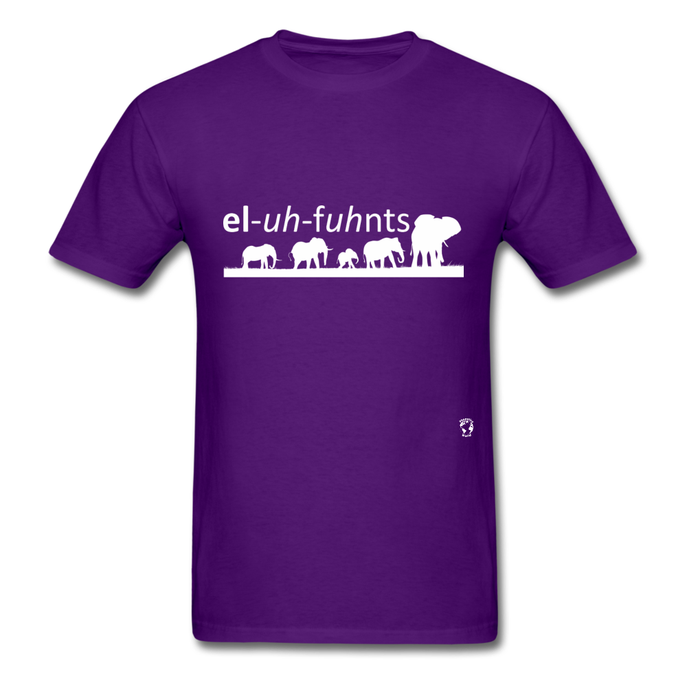 Elephants T-shirt - purple