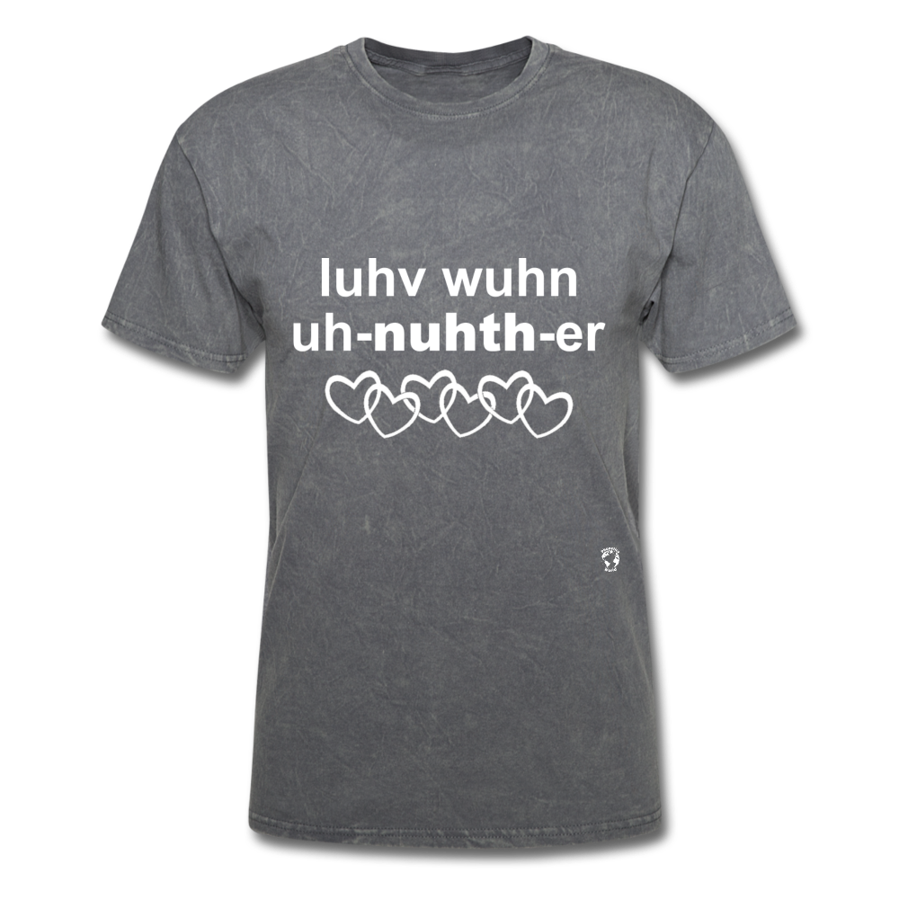 Love One Another T-Shirt - mineral charcoal gray