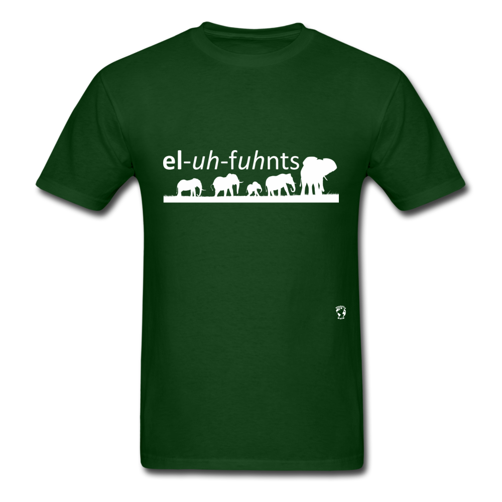 Elephants T-shirt - forest green