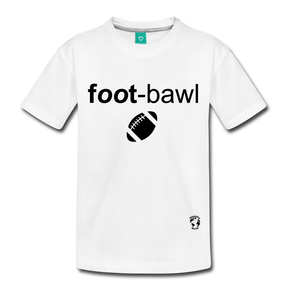 Football Kids' Premium T-Shirt - white