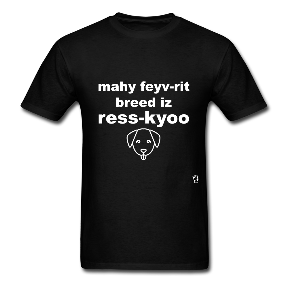 My Favorite Breed is Rescue T-Shirt - black