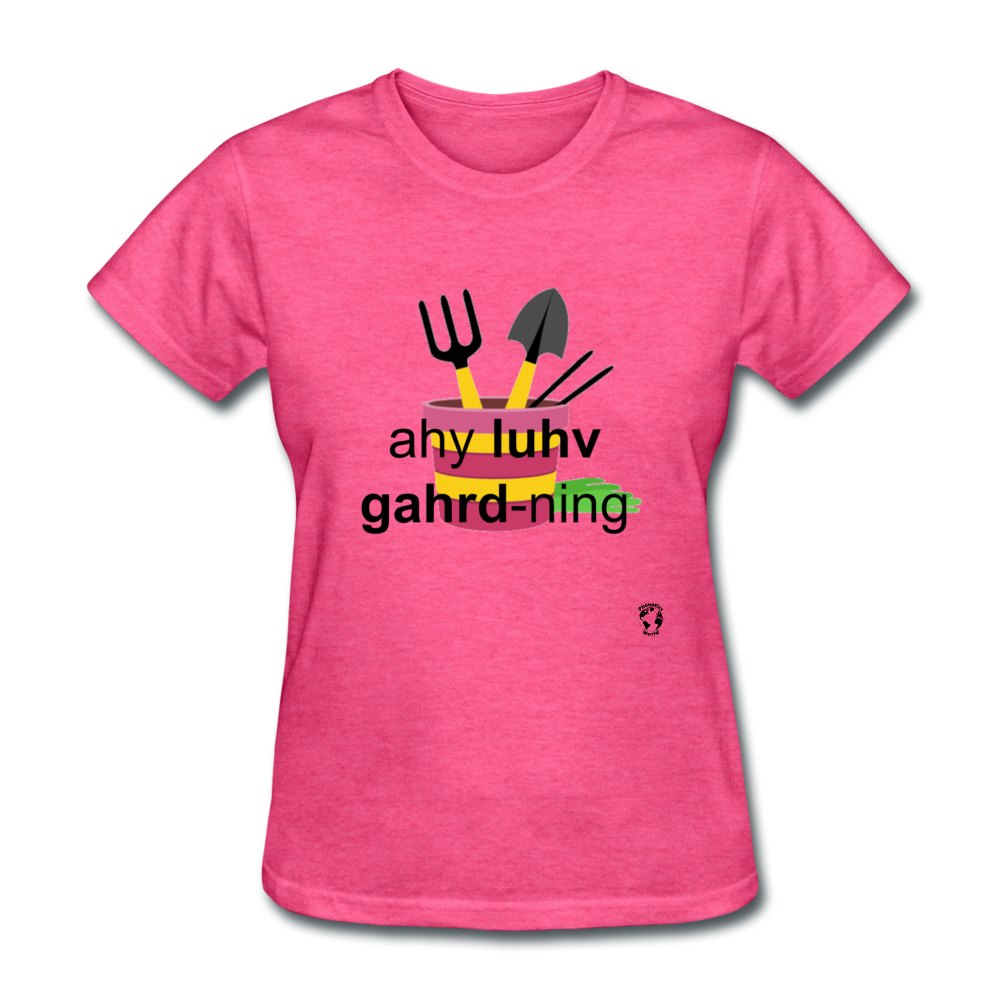 I Love Gardening T-Shirt - heather pink