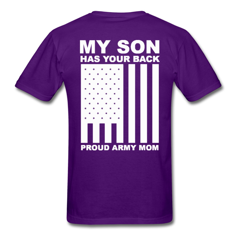Proud Army Mom T-Shirt - purple