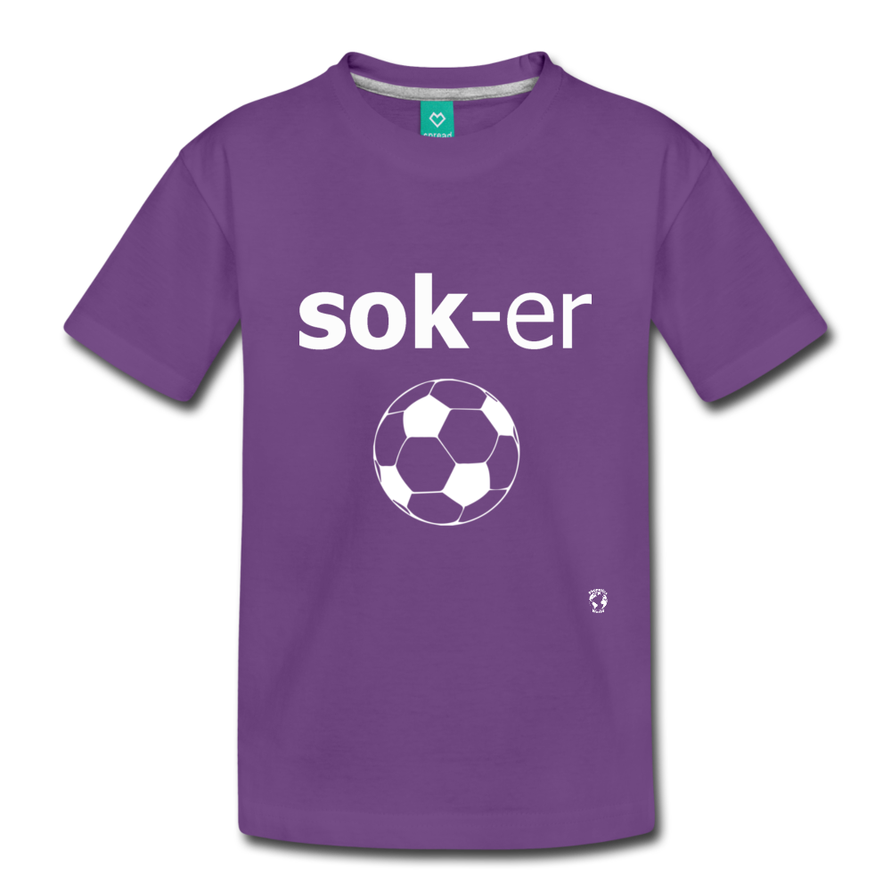 Soccer Toddler Premium T-Shirt - purple