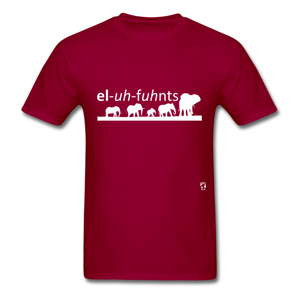 Elephants T-shirt - dark red