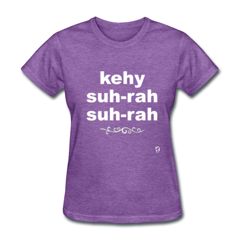 Que Sera Sera T-Shirt - purple heather