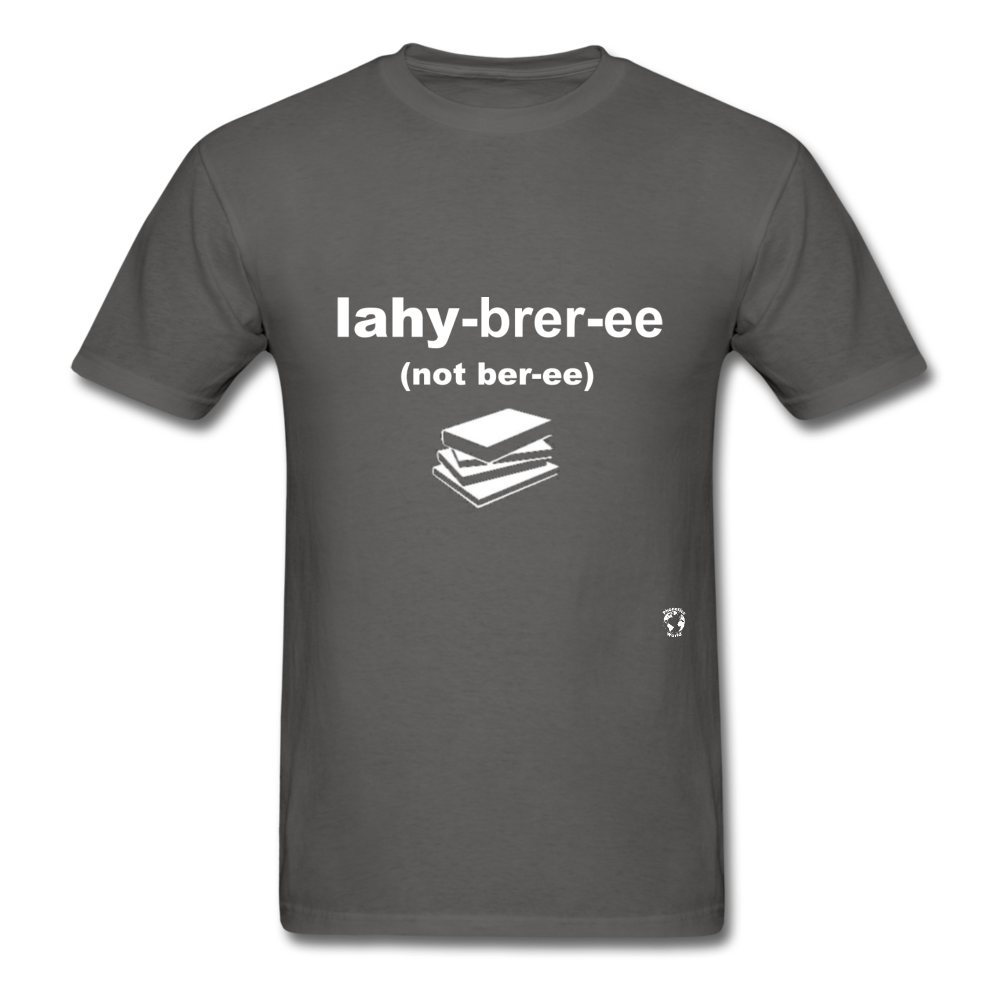 Library T-Shirt - charcoal