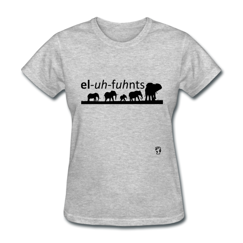 Elephants T-Shirt - heather gray