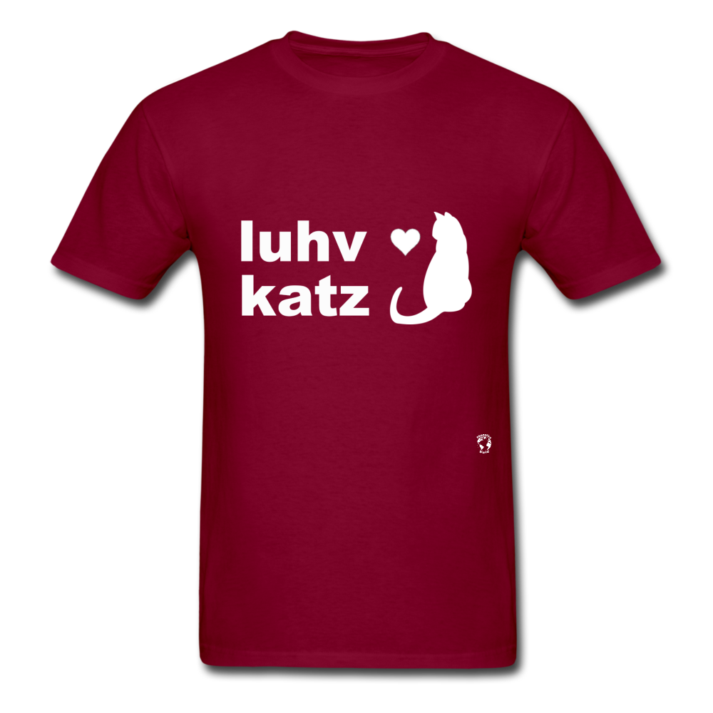 Love Cats T-Shirt - burgundy