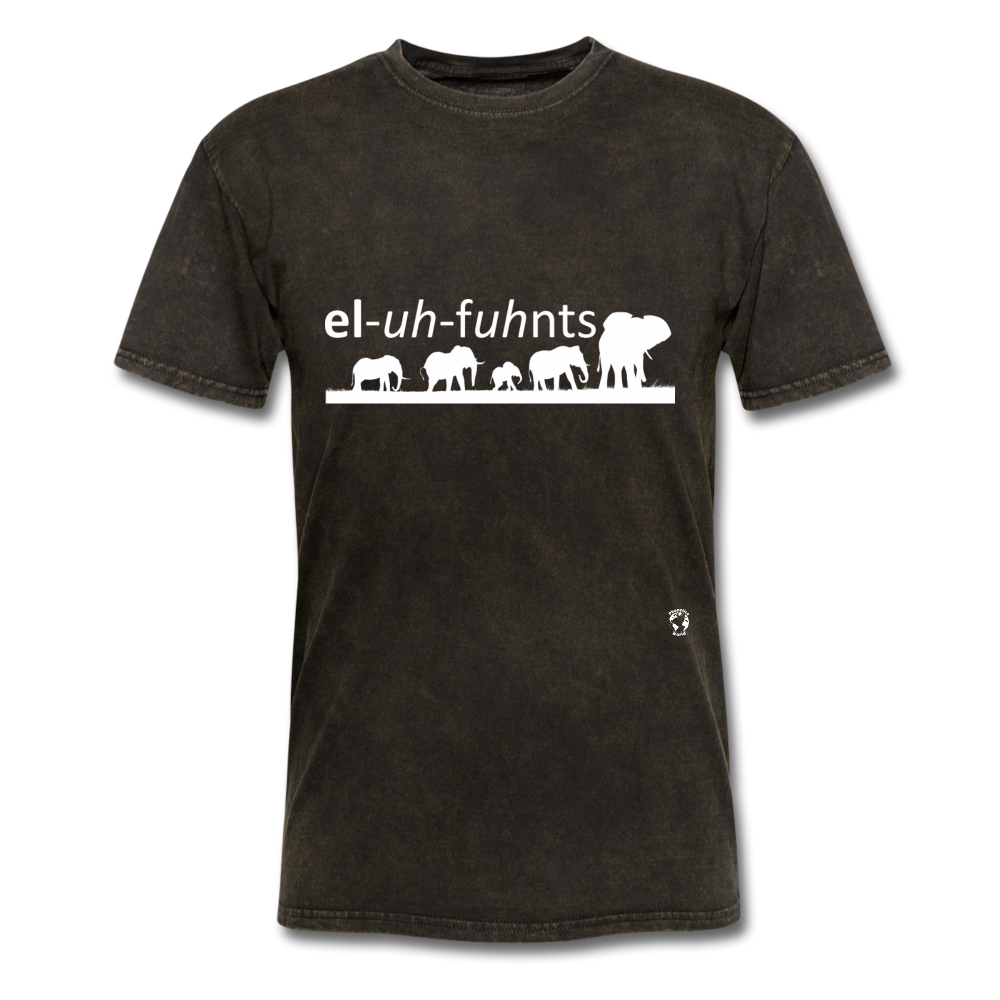 Elephants T-shirt - mineral black