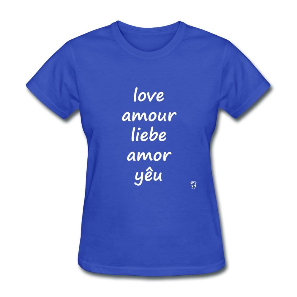 Love in Five Languages T-Shirt - royal blue