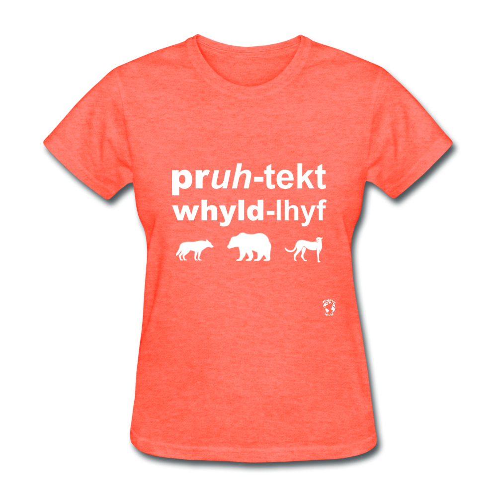 Protect Wildlife T-Shirt - heather coral