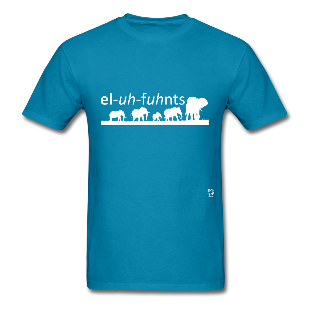 Elephants T-shirt - turquoise