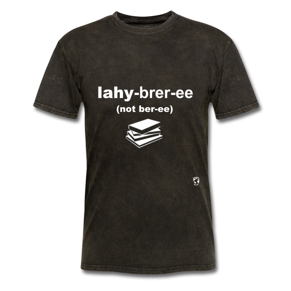 Library T-Shirt - mineral black