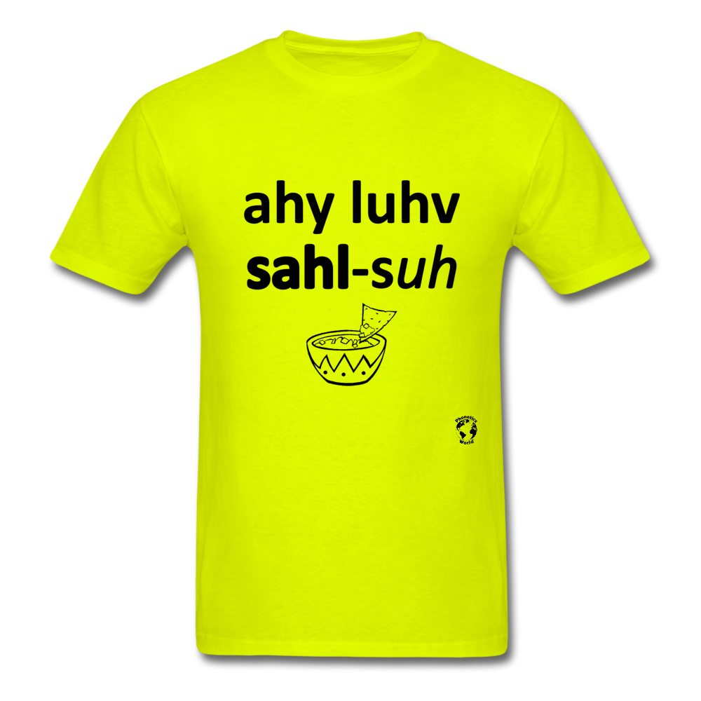 I Love Salsa T-Shirt - safety green