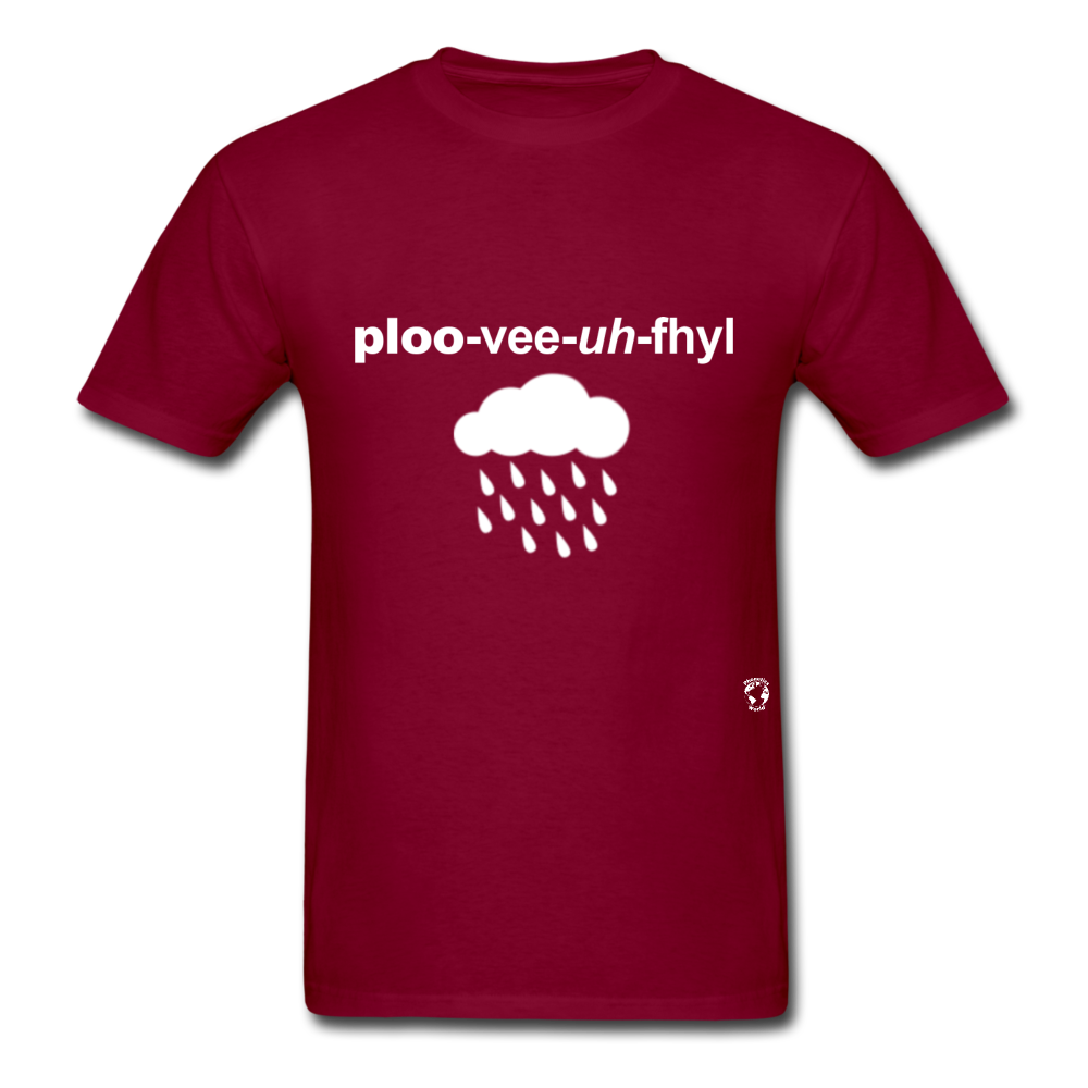 Pluviophile T-Shirt - burgundy