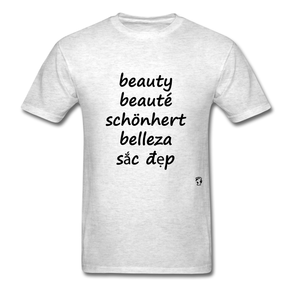 Beauty in Five Languages - light heather grey