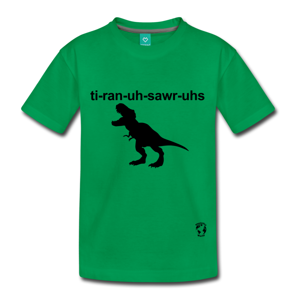 Tyrannosaurus Rex Kids' Premium T-Shirt - kelly green