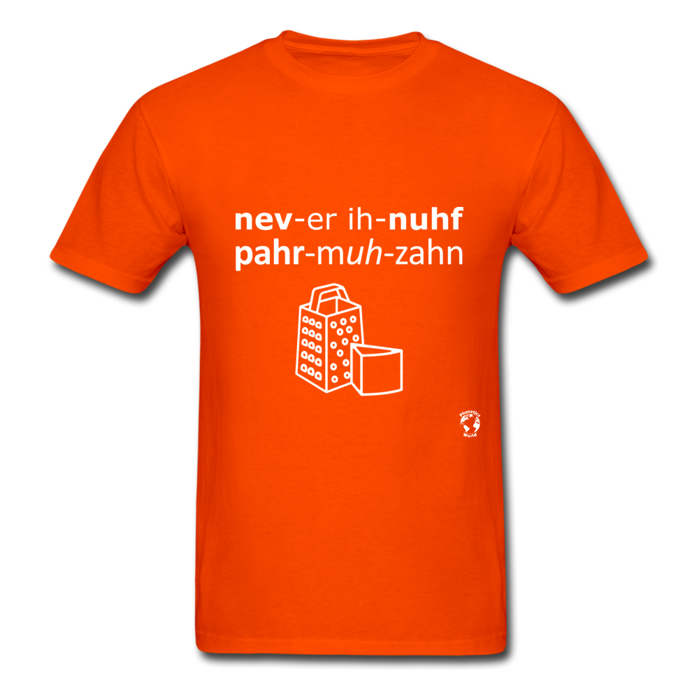Never Enough Parmesan T-Shirt - orange