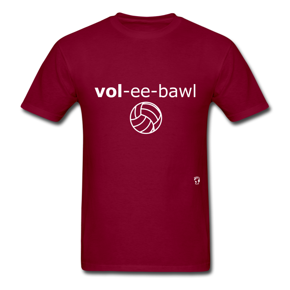 Volleyball T-Shirt - burgundy